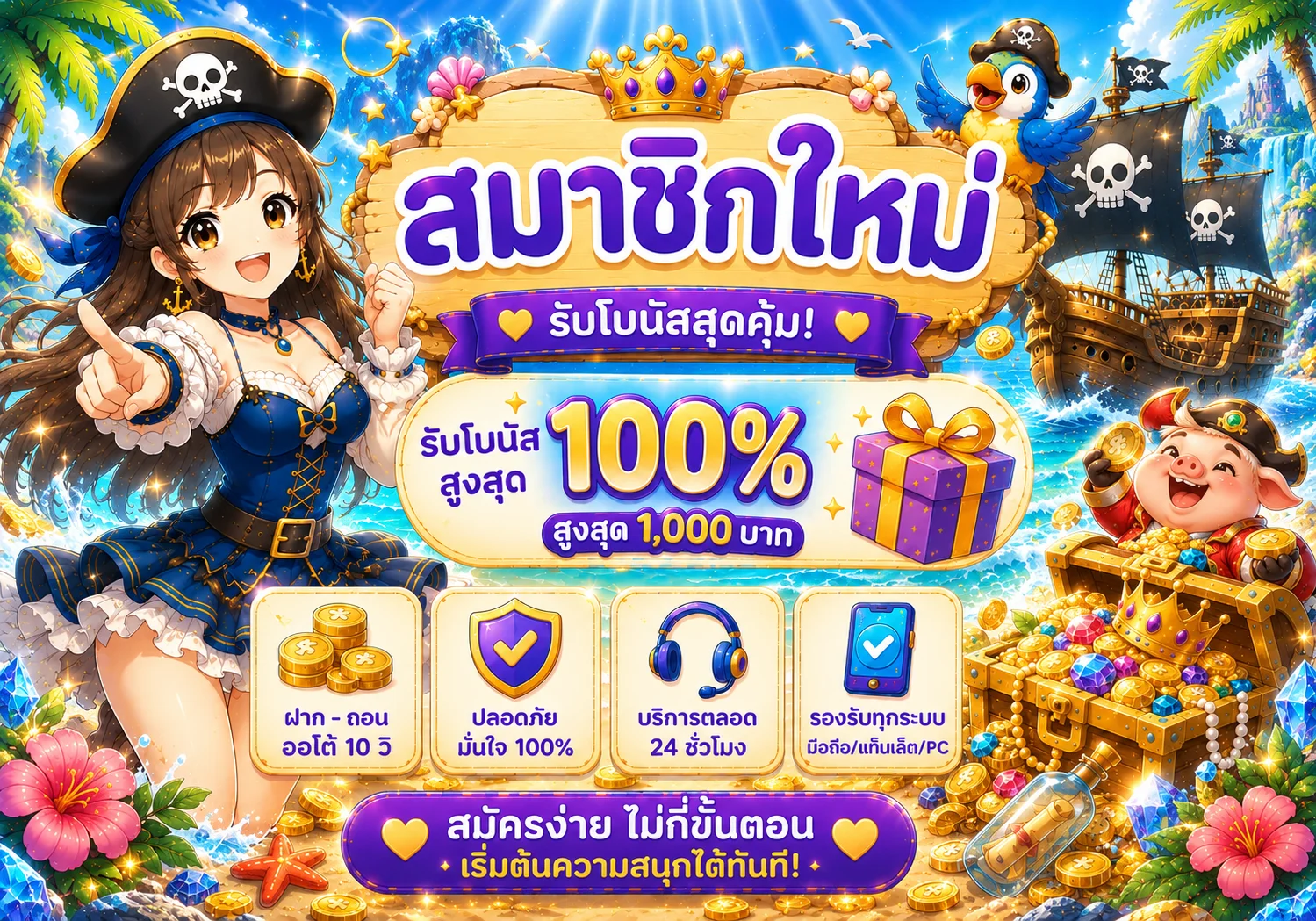 ภาพสมัคร PUNG928 และโบนัสสมาชิกใหม่